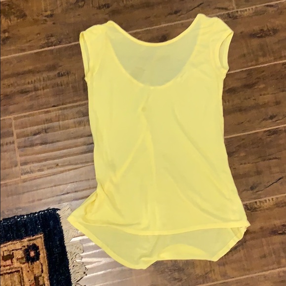 Zara Tops - Yellow open back top
